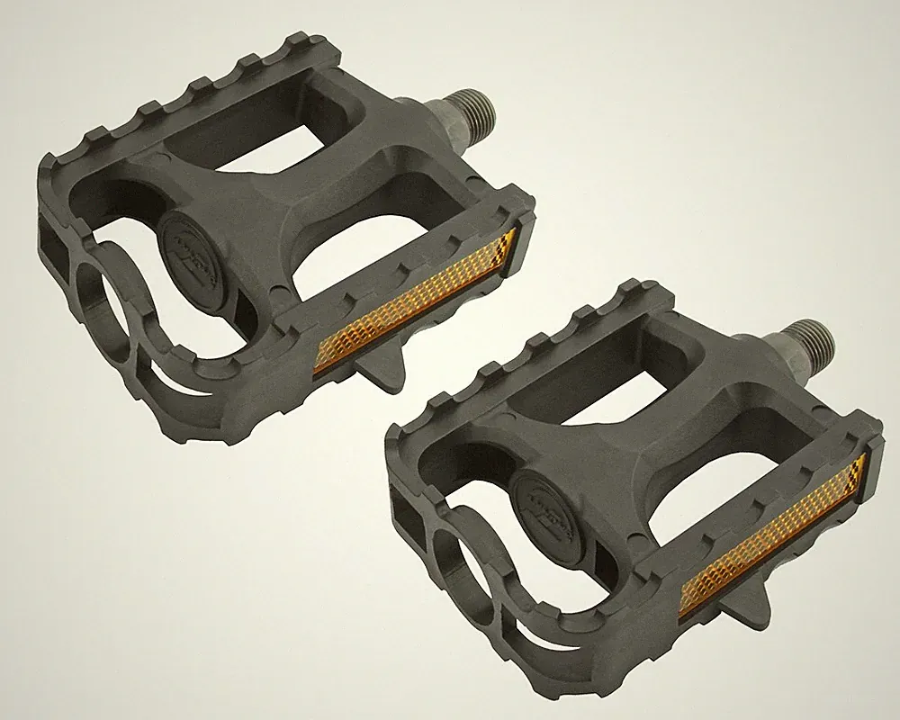 ABSOLUTE M.T.B BICYCLE PEDALS 861 IN BLACK COMPATIBLE WITH 9/16 CRANK.